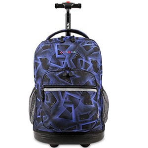 j world new york sunrise rolling backpack